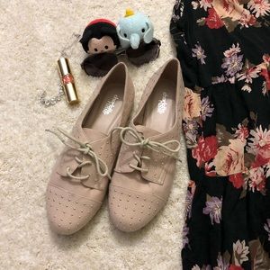 Gold Studded Tan Sneakers